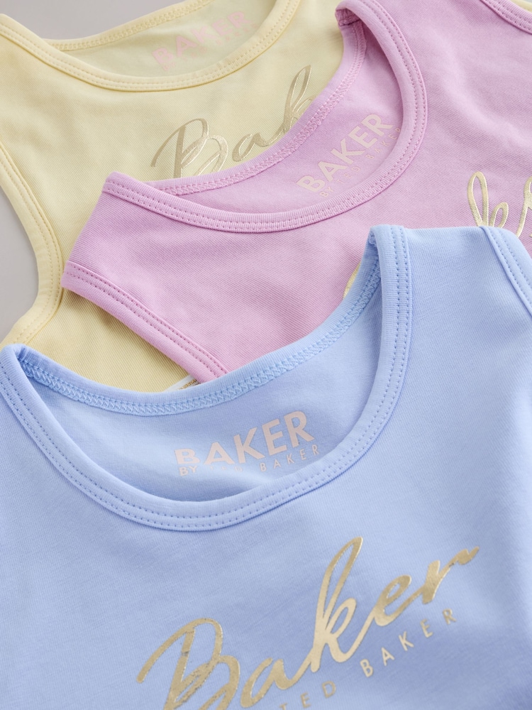 Baker by Ted Baker Crop Tops 3 Pack - Image 8 of 8