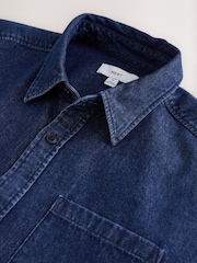 Blue Licensed Nirvana Denim Short Sleeve Shirt - Image 8 of 10