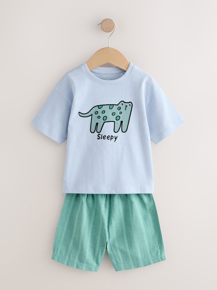 Blue/Yellow/Pink Striped Animal - מארז של 3 פיג'מות קצרות (גיל 9 חודשים עד 8) - תמונה 2 מתוך 6 Blue/Yellow/Pink Striped Animal - מארז של 3 פיג'מות קצרות (גיל 9 חודשים עד 8) - תמונה 2 מתוך 6