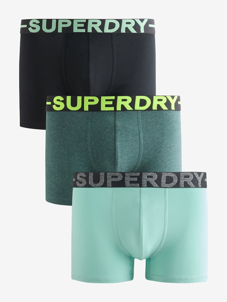 Superdry Black/Green Boxers - Image 1 of 5