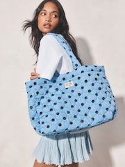 Albastru/Maro - Nylon Printed Tote Bag - Imaginea 1 din 9