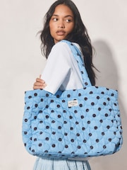 Albastru/Maro - Nylon Printed Tote Bag - Imaginea 3 din 9