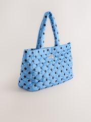 Albastru/Maro - Nylon Printed Tote Bag - Imaginea 4 din 9