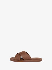 Світло-коричневий - Superdry Vintage Cross Strap Slides - Image 3 of 7