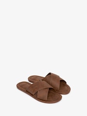 Світло-коричневий - Superdry Vintage Cross Strap Slides - Image 4 of 7