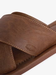 Світло-коричневий - Superdry Vintage Cross Strap Slides - Image 7 of 7