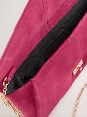 Pink Suede Clutch Bag - Image 7 of 7