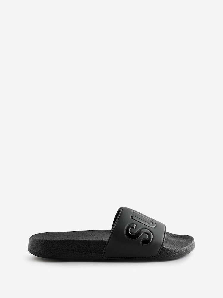 Superdry Black Sandals - Image 1 of 1