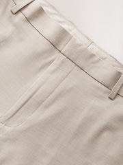 Neutral Slim Fit Elasticated Waist Motionflex Stretch Smart Trousers - Image 4 of 5