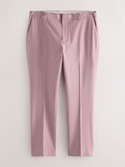 Pink Slim Fit Elasticated Waist Motionflex Stretch Smart Trousers - Image 6 of 10