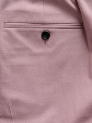 Pink Slim Fit Elasticated Waist Motionflex Stretch Smart Trousers - Image 8 of 10