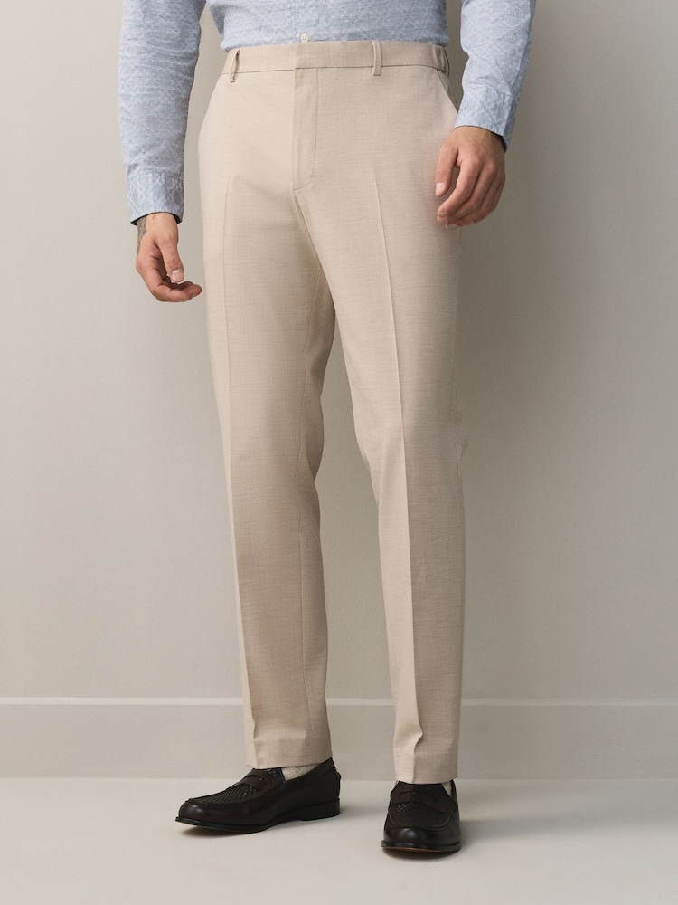 Neutral Muscle Fit Elasticated Waist Motionflex Stretch Smart Trousers - Image 1 of 11 Neutral Muscle Fit Elasticated Waist Motionflex Stretch Smart Trousers - Image 1 of 11