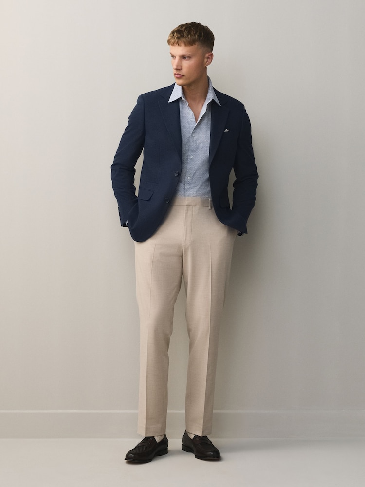 Neutral Muscle Fit Elasticated Waist Motionflex Stretch Smart Trousers - Image 2 of 11 Neutral Muscle Fit Elasticated Waist Motionflex Stretch Smart Trousers - Image 2 of 11