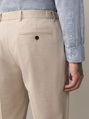 Neutral Muscle Fit Elasticated Waist Motionflex Stretch Smart Trousers - Image 5 of 11