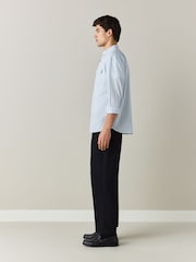 Black N.Premium Twin Pleat Barrel Fit Smart Chinos - Image 4 of 5