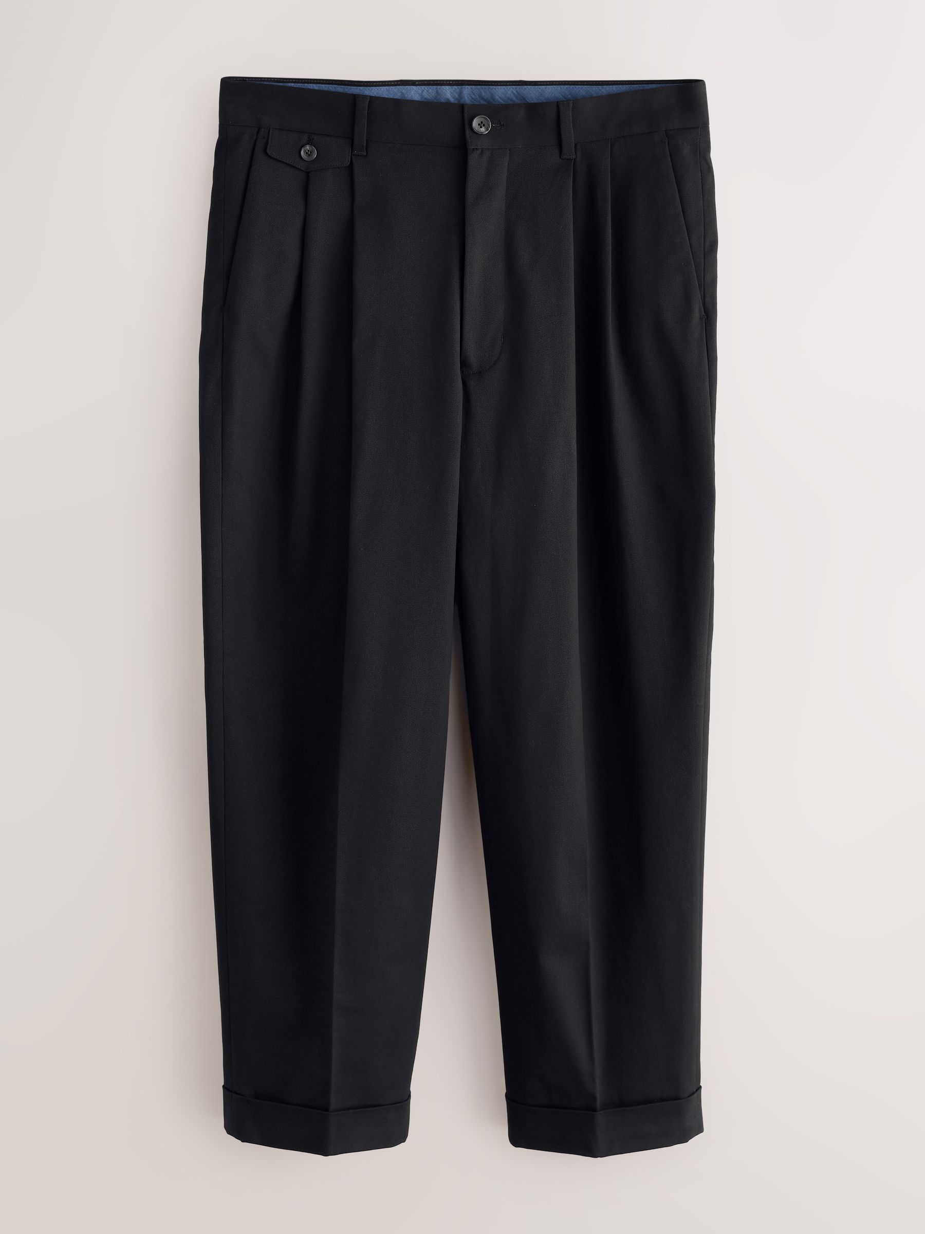Buy Black N.Premium Twin Pleat Barrel Fit Smart Chinos from Next USA