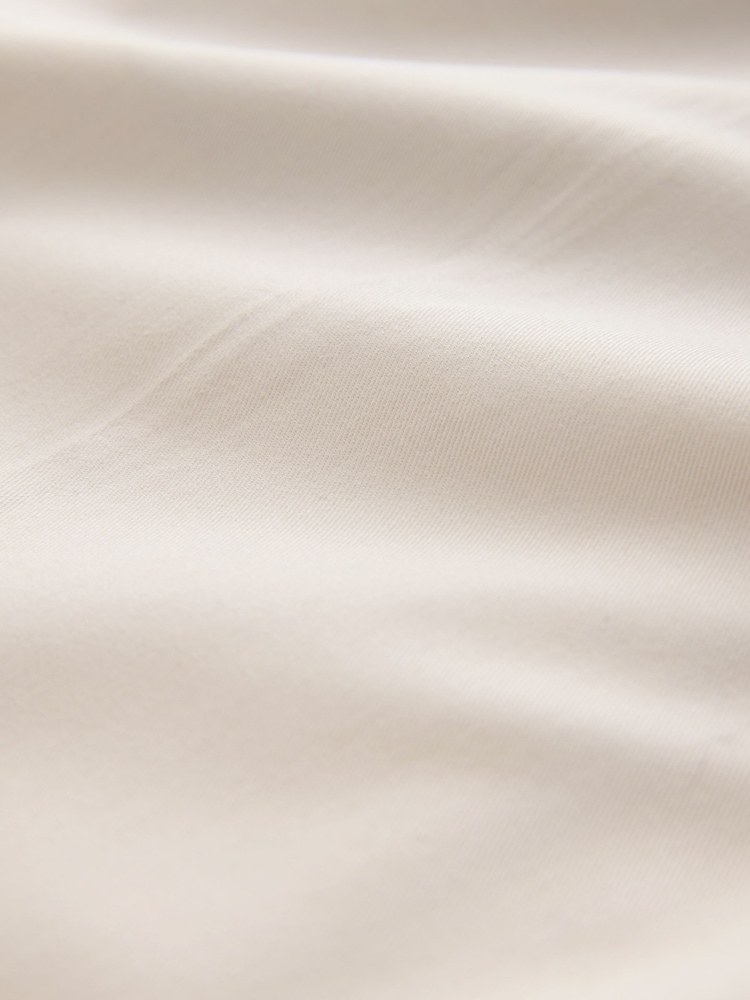 Ecru neutro - Pantalones chinos elegantes de corte cónico estándar en algodón con cintura elástica y elástico de N. Premium - Imagen 8 de 8