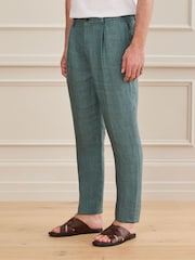 Green Signature Drawstring Trousers - Image 1 of 8
