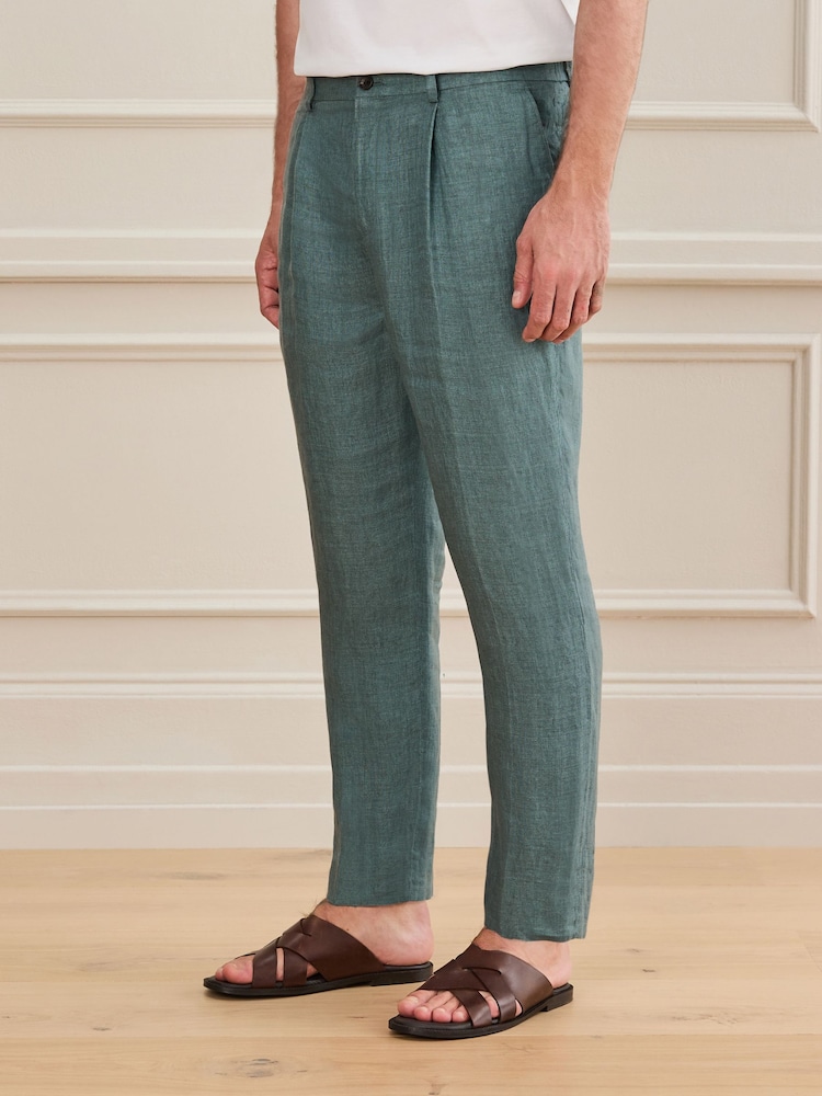 Green Signature Drawstring Trousers - Image 1 of 8