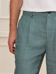 Green Signature Drawstring Trousers - Image 4 of 8