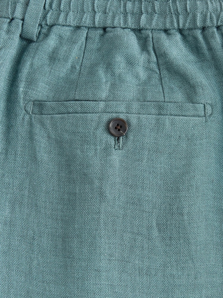 Green Signature Drawstring Trousers - Image 8 of 8