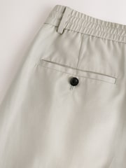 Stone N.Premium Lyocell-Linen Blend Relaxed fit Smart Trousers with Elasticated Waistband - Image 11 of 12