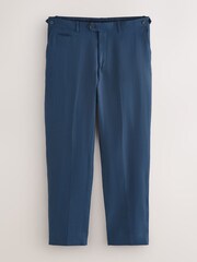 Navy N. Premium 100% Linen Smart Trousers - Image 6 of 9