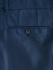 Navy N. Premium 100% Linen Smart Trousers - Image 8 of 9