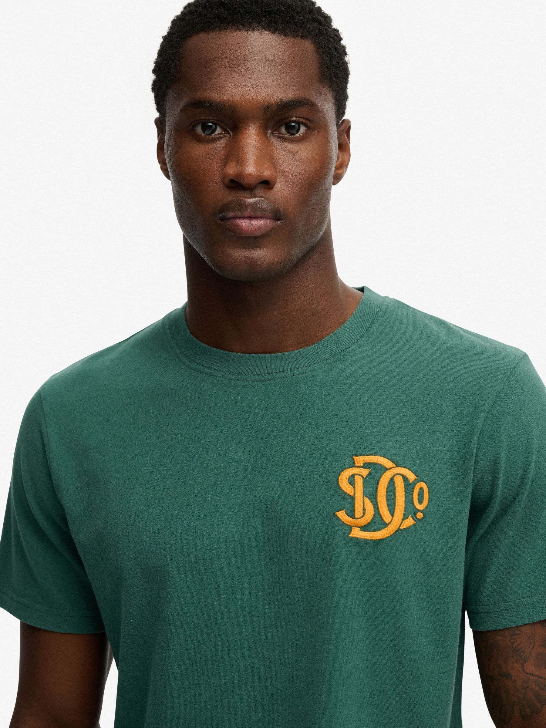 45R ダークグリーン コットン Tシャツ Next：日本 ダークグリーン - Superdry Sd&co ネオン リラックス T