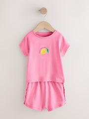 Teal/Pink - Кыска пижамалар 3 пакет (9ай -12жыл) - 7ичинен 2 сүрөт