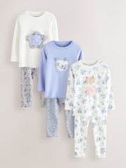 Blue Snuggle Pyjamas 3 pack (9mths-10yrs) - Image 7 of 13