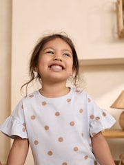 Blue/Brown Polka Dots Short Pyjamas 3 Pack (9mths-10yrs) - Image 6 of 13