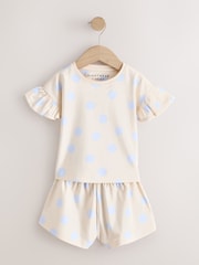 Blue/Brown Polka Dots Short Pyjamas 3 Pack (9mths-10yrs) - Image 9 of 13