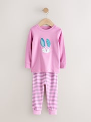 Purple/Green bunny - مجموعة من 3 بيجامات دافئة (9 شهور-12 سنة) - صورة 2 من 7