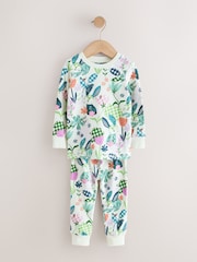 Purple/Green bunny Snuggle Pyjamas 3 Pack (9mths-12yrs) - Image 9 of 11