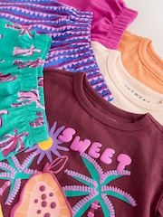 Orange/Neutral Tropical Short Pyjamas 3 Pack (9mths-12yrs) - Image 13 of 14