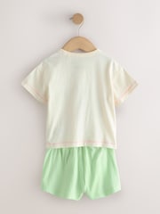 Rosa/Vit - Kort pyjamas 3 -paket (9månader-16år) - Bild 10 av 12