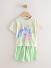 Pink/White Short Pyjamas 3 Pack (9mths-16yrs) - Image 2 of 7