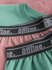 Pink/Green Short Pyjamas 2 Pack (3-16yrs) - Image 5 of 6