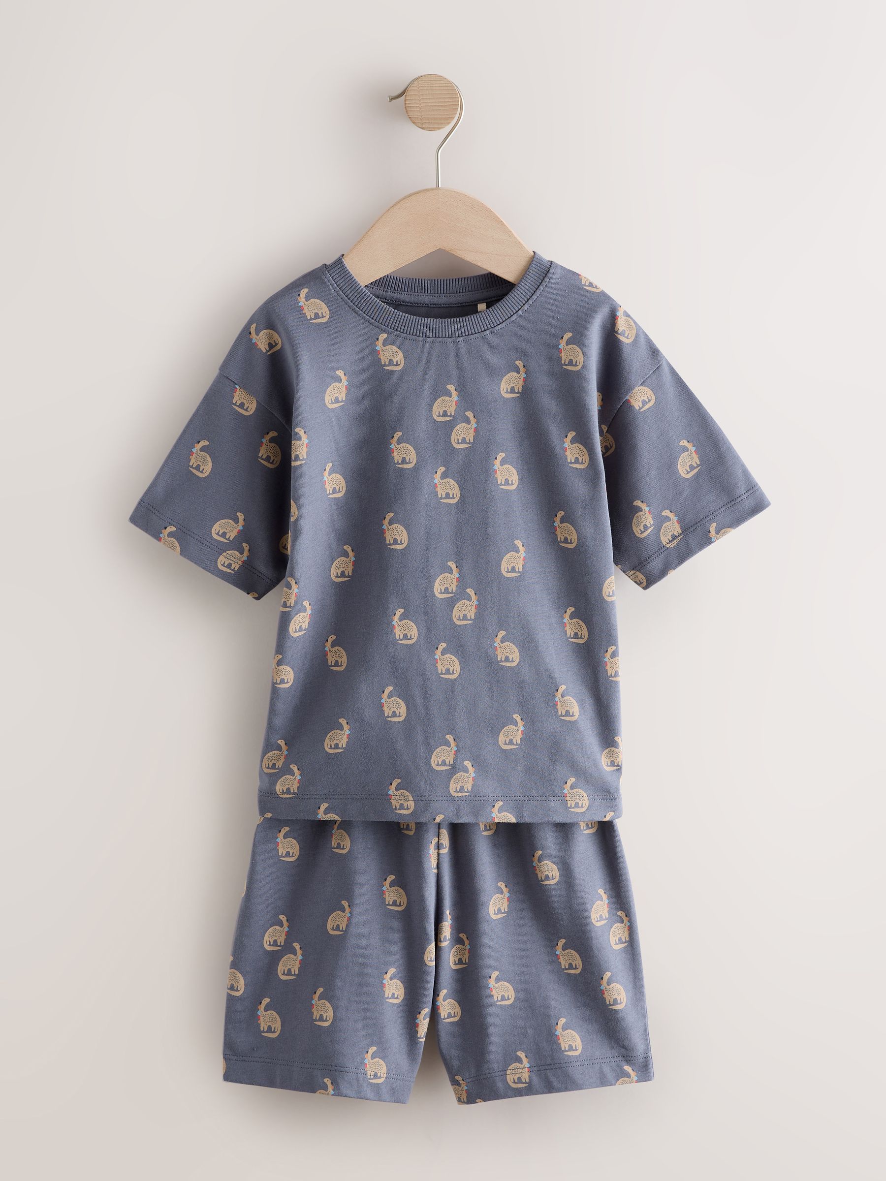 その他 PERTHSANTA DOMIIA PAJAMAS (Size 1) Buy Blue/Ecru Dinosaur Short Pyjamas 3 Pack (9mths-10yrs) from