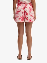 Superdry White/Red Cotton Broderie Beach Shorts - Image 2 of 8