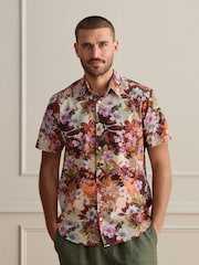 Useita - Short Sleeve Cotton Texta Print Shirt - Kuva 1 / 5