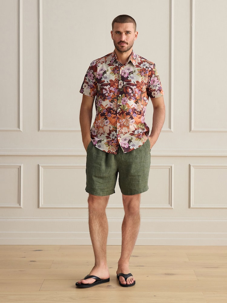 Useita - Short Sleeve Cotton Texta Print Shirt - Kuva 2 / 5