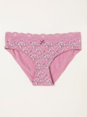 Pink Bird Floral Classic Knickers - Image 1 of 2