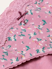 Pink Bird Floral Classic Knickers - Image 2 of 2