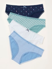 FatFace Multi 4 Pack Seahorse Classic Knickers - Image 2 of 2