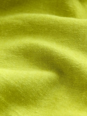 Lime Green Linen Blend Shorts - Image 6 of 7