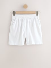 White/Tomato Print Stretch Linen Blend Shorts 2 Pack - Image 3 of 9