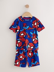 Multi Bright Marvel Short Pyjamas 3 Pack (12mths-11yrs) - Image 4 of 7