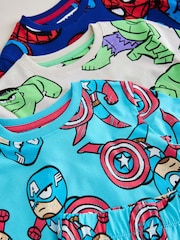 Multi Bright Marvel Short Pyjamas 3 Pack (12mths-11yrs) - Image 7 of 7